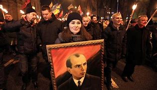 Ukrainske tilhængere af nazi-forbryderen Stepan Bandera